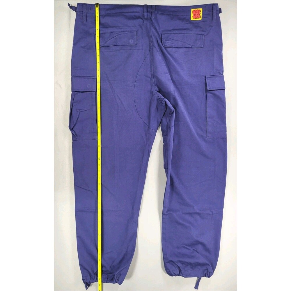Empyre Relax Cargo Pants Neon Blue Mens Size 40 Baggy Skate 90s Y2K - Picture 7 of 10